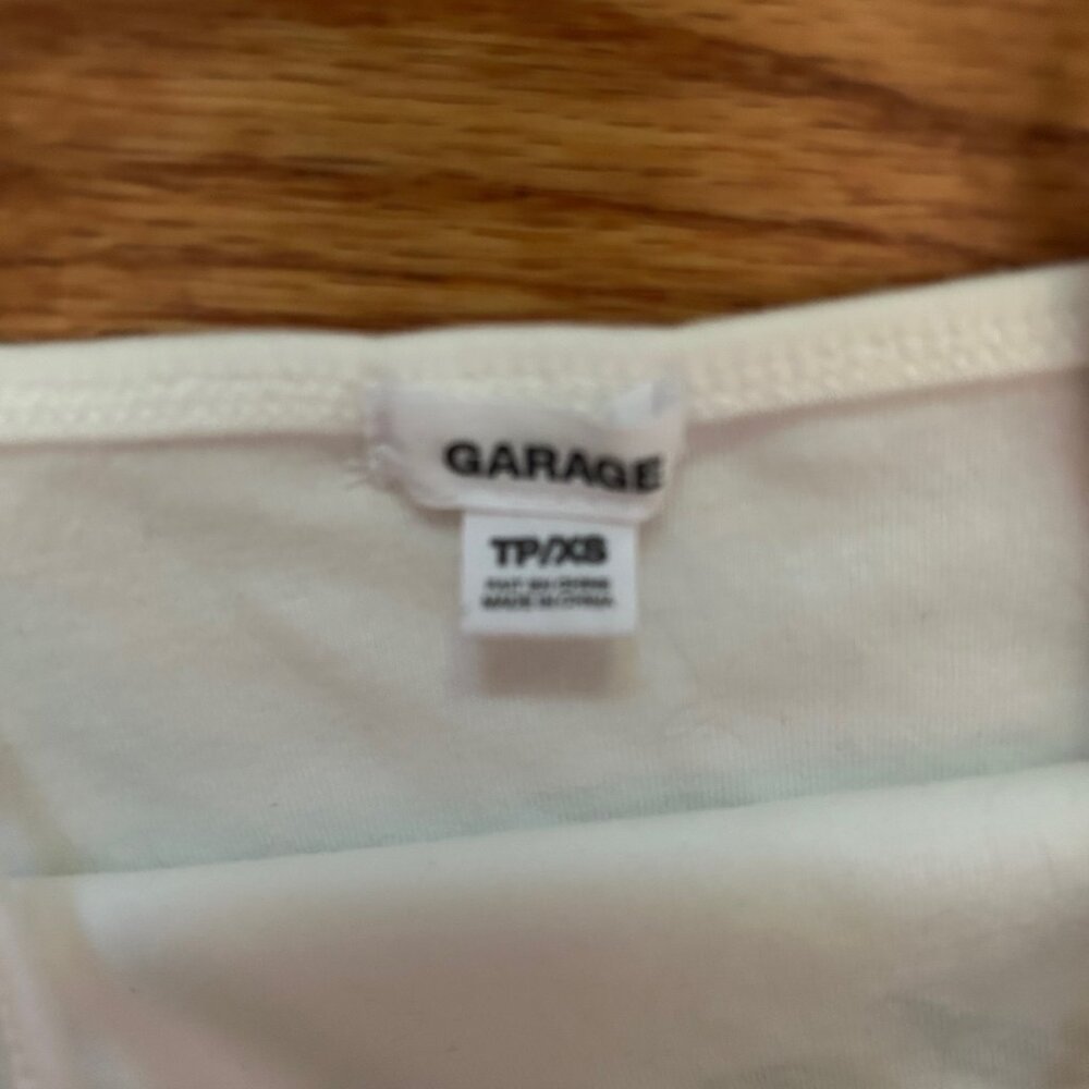 Garage brand new women's white tank, size XS - Picture 2 of 3